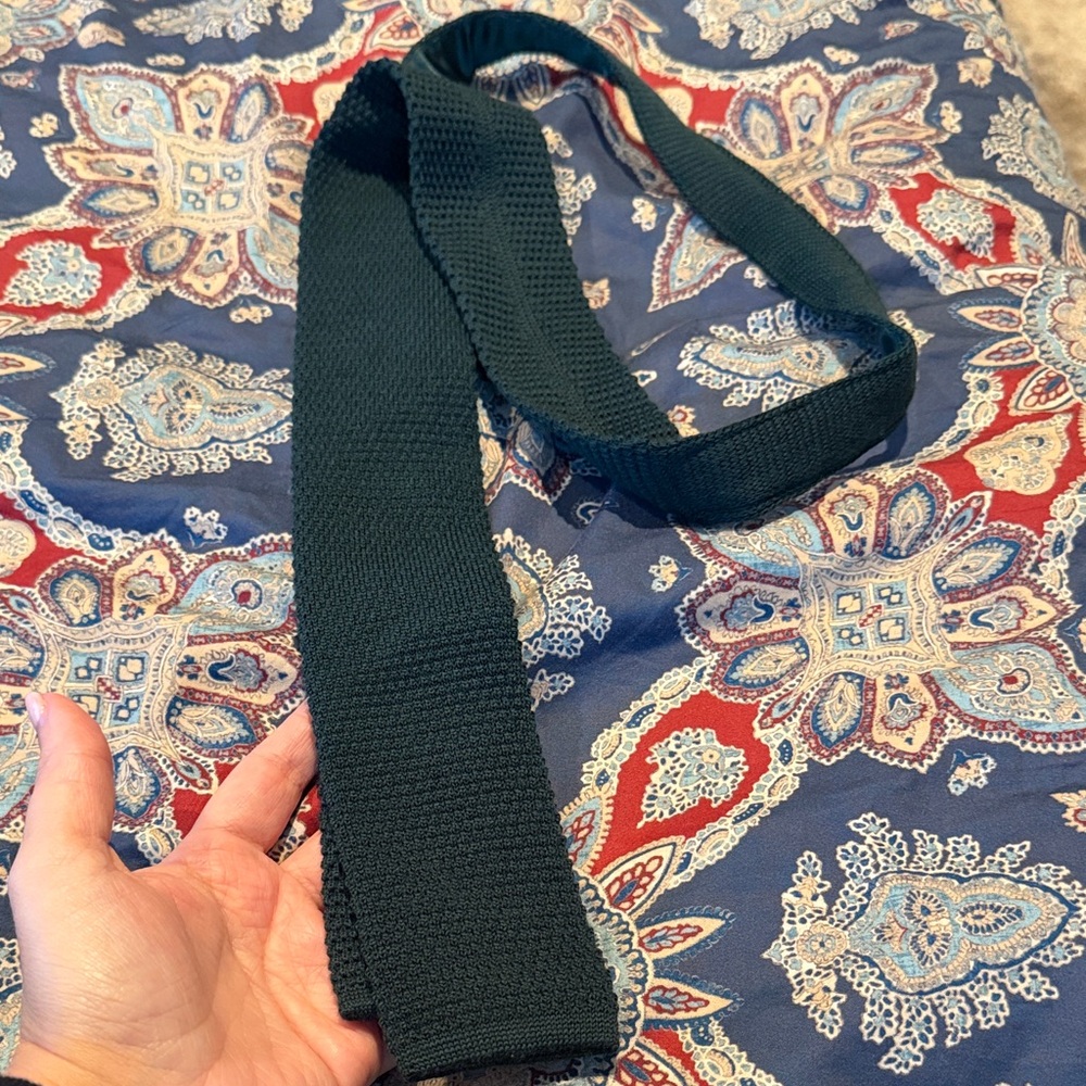 Church’s Men's Dark Green Knit Tie